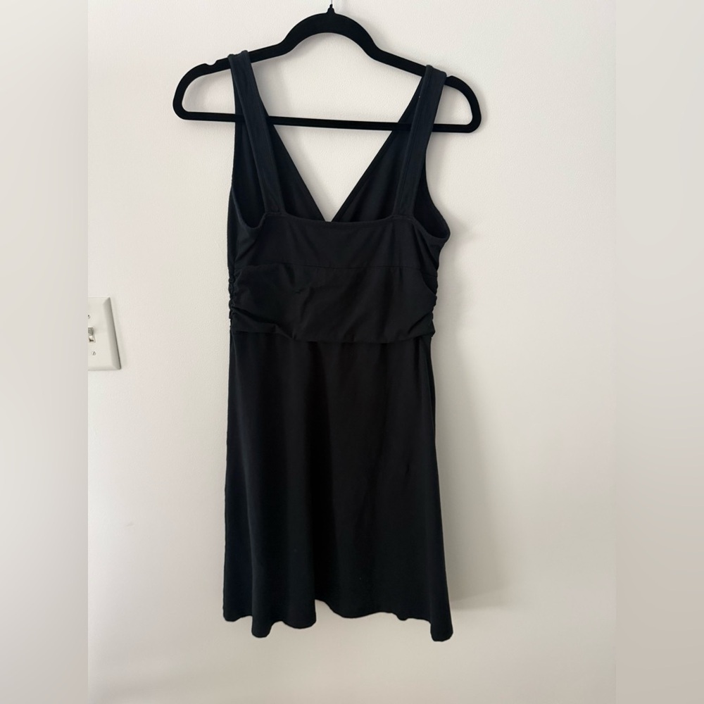 Patagonia Black V-Neck Sleeveless A-Line Dress - Picture 2 of 7